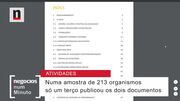 Quantos organismos públicos prestam contas da sua atividade?